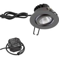 EVN PC650N61602 EVN Lichttechnik LED-inbouwlamp LED LED vast ingebouwd 6 W Antraciet