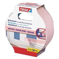Afplaktape tesa prof sensitive 25mx38mm roze