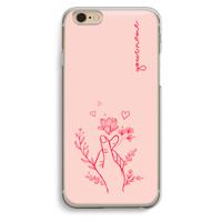 Giving Flowers: iPhone 6 / 6S Transparant Hoesje