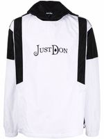 Just Don hoodie bicolore à logo brodé - Blanc