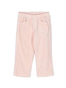 Il Gufo pantalon en velours côtelé à taille élastiquée - Rose