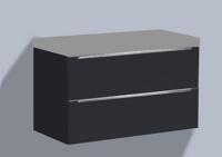 Onderkast Senza 80 Hoogglans Antraciet