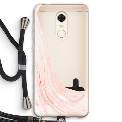 Peach bath: Xiaomi Redmi 5 Transparant Hoesje met koord