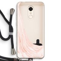 Peach bath: Xiaomi Redmi 5 Transparant Hoesje met koord