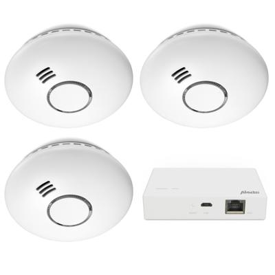 Alecto SMART-SMOKE10 SET 3 - Starterset Smart Zigbee bridge met 3 Smart Zigbee rookmelders