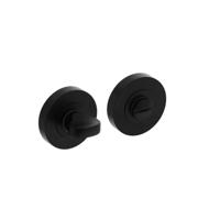 Intersteel toilet-/badkamersluiting met rond rozet - Ø 52 mm - mat zwart - thumbnail