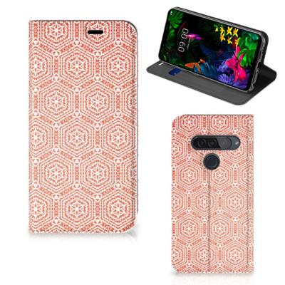 LG G8s Thinq | Hoesje met Magneet | Pattern Orange