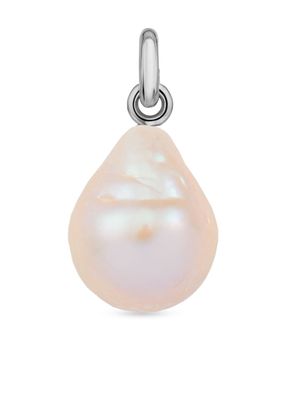 Monica Vinader pendentif Nura à perle - Argent