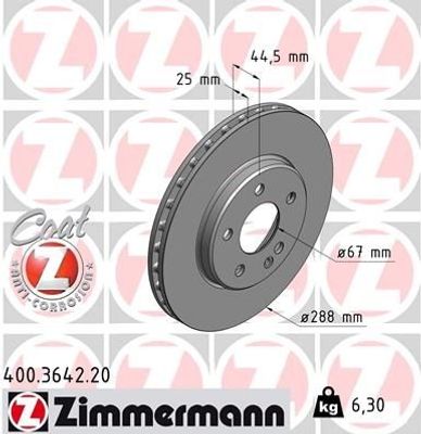 Remschijf Coat Z 400364220