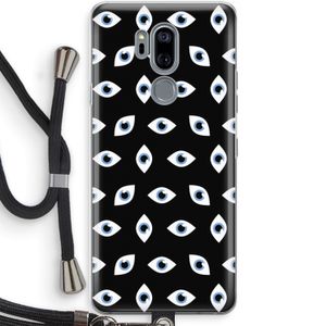 Eyes pattern: LG G7 Thinq Transparant Hoesje met koord