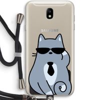 Cool cat: Samsung Galaxy J7 (2017) Transparant Hoesje met koord