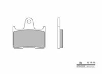 BREMBO Remblokken, voor de moto, Road Gesinterd Metaal 07SU25SP