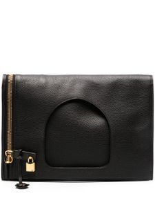 TOM FORD sac à main en cuir à fini grainé - Noir