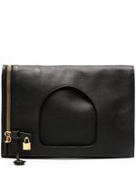 TOM FORD sac à main en cuir à fini grainé - Noir