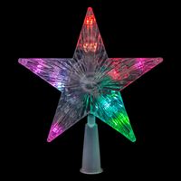 Feeric lights and christmas ster piek - met licht - kunststof - 19 cm   -
