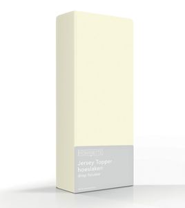 Topper Hoeslaken Romanette Jersey Ivoor-80/90/100 x 200/210/220 cm