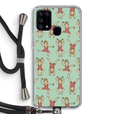 Gymboys: Samsung Galaxy M31 Transparant Hoesje met koord