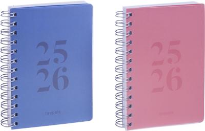 Brepols schoolagenda Wire-o, geassorteerde kleuren, 2025-2026