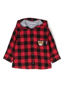 Moschino Kids chemise Leo Teddy à capuche - Rouge