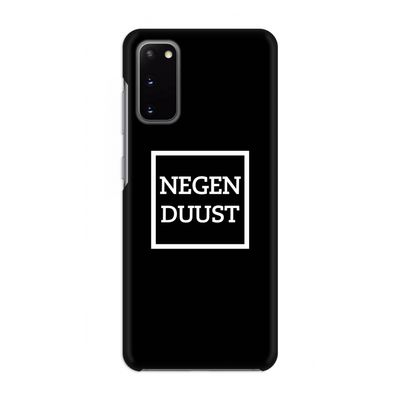 Negenduust black: Volledig geprint Samsung Galaxy S20 Hoesje