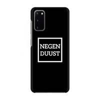 Negenduust black: Volledig geprint Samsung Galaxy S20 Hoesje