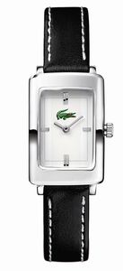 Lacoste horlogeband 2000467 / LC-30-3-14-0131 Leder Zwart 12mm