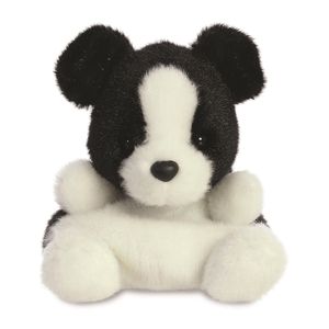 Pluche dieren knuffels border collie hond van 13 cm