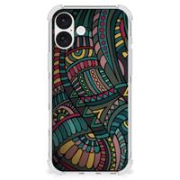 iPhone 16 Plus Doorzichtige Silicone Hoesje Aztec