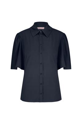 Poppy butterfly blouse - dark blue - 91536