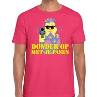 Fout paas t-shirt roze donder op met je Pasen voor heren