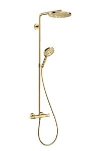 Hansgrohe Raindance Select S opbouw regendouche met 24cm hoofddouche goud gepolijst