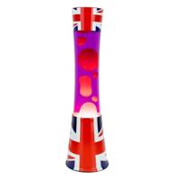 Fisura Lava Lamp Tower - Engelse Vlag Basis Met Blauwe Vloeistof En Rode Lava Fisura Lava Lamp Tower - Engelse Vlag Basis Met Blauwe Vloeistof En Rode Lava
