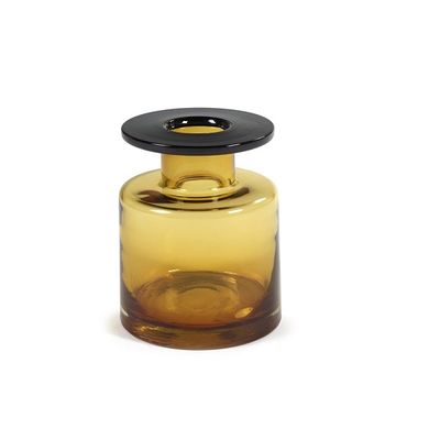 SERAX - Wind & Fire - Vaas 18,5cm h22cm Amber Zwart