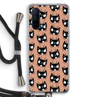 Kat: OnePlus Nord CE 5G Transparant Hoesje met koord Kat: OnePlus Nord CE 5G Transparant Hoesje met koord
