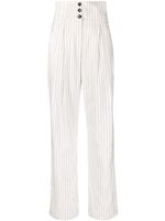Philosophy Di Lorenzo Serafini pantalon à fines rayures - Blanc