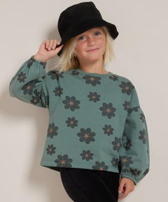 bloemen trui ballonmouw