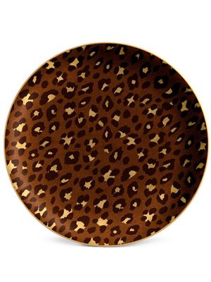 L'Objet plat à motif léopard - Marron