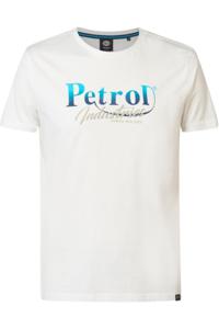 Petrol Industries Regular Fit T-Shirt ronde hals wit, Bedrukt