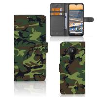 Nokia 5.3 | Telefoon Hoesje | Army Dark | Portemonnee hoesje