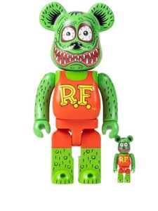 MEDICOM TOY figurines Be@rbrick Rat Rink 100% et 400% - Vert