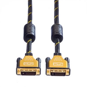 ROLINE GOLD Monitor kabel DVI, M/M, (24+1) dual link, 5 m