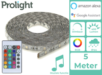 Prolight LED-Strip - Multicolour - 5 Meter - Met Afstandsbediening Prolight LED-Strip - Multicolour - 5 Meter - Met Afstandsbediening
