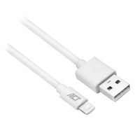ACT AC3092 Lightning kabel naar USB-A 1m wit - thumbnail