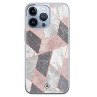 iPhone 13 Pro siliconen hoesje - Stone grid