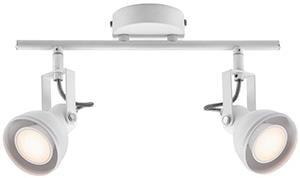 Nordlux Opbouw spot 2x GU10 Aslak wit verstelbaar - 4800450