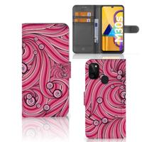 Samsung Galaxy M21 | M30s Hoesje Swirl Pink Samsung Galaxy M21 | M30s Hoesje Swirl Pink