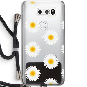 Margrietjes: LG V30 Transparant Hoesje met koord
