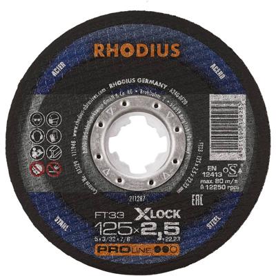 Rhodius FT33 X-LOCK 211287 Doorslijpschijfset 25 stuk(s) Staal