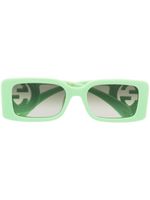 Gucci Eyewear lunettes de soleil rectangulaires Chaise Lounge - Vert