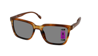 Zonneleesbril Vista Bonita Cubo XL Progressief-Amber Dawn-+2.00